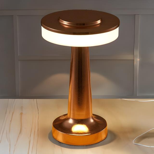 Lunivo Lampe de Table – Lampe LED sans fil avec capteur tactile et batterie rechargeable