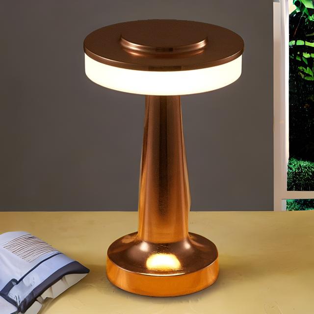 Lunivo Lampe de Table – Lampe LED sans fil avec capteur tactile et batterie rechargeable