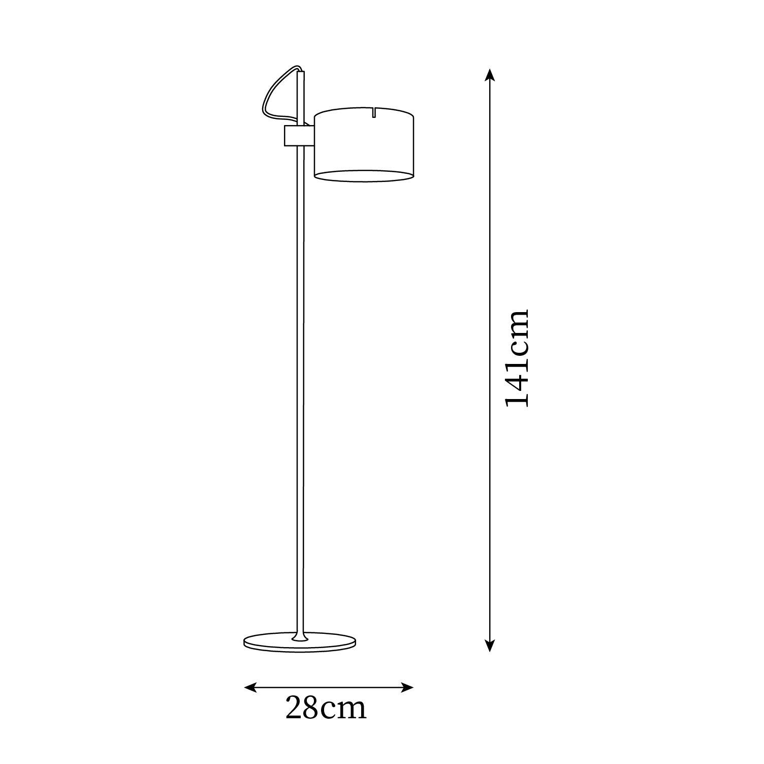 Coupé - Lampe de sol moderne réglable avec illumination flexible