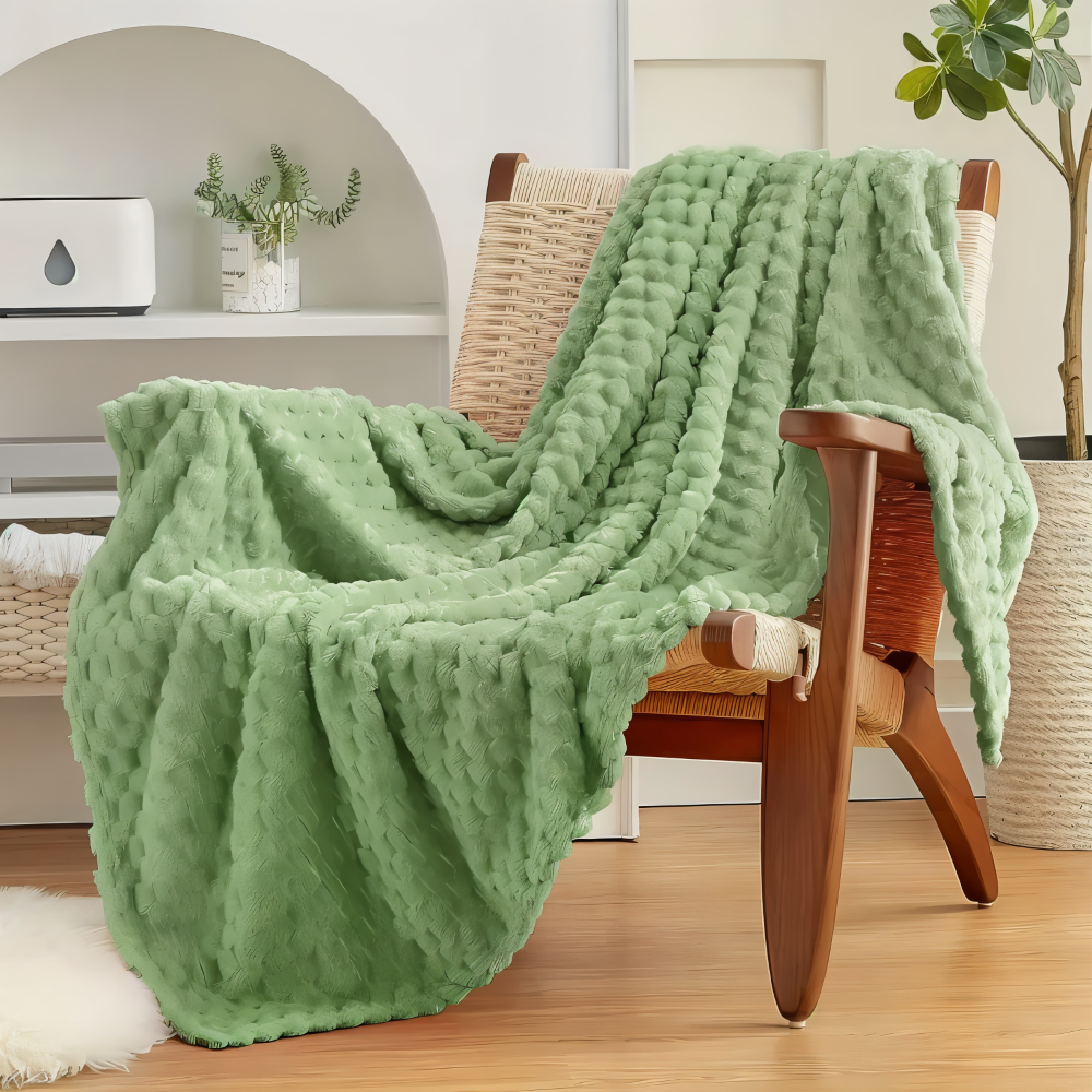 ThermaLuxe Plaid – Couverture en Velours Épais au Design Élégant pour une Chaleur Maximale