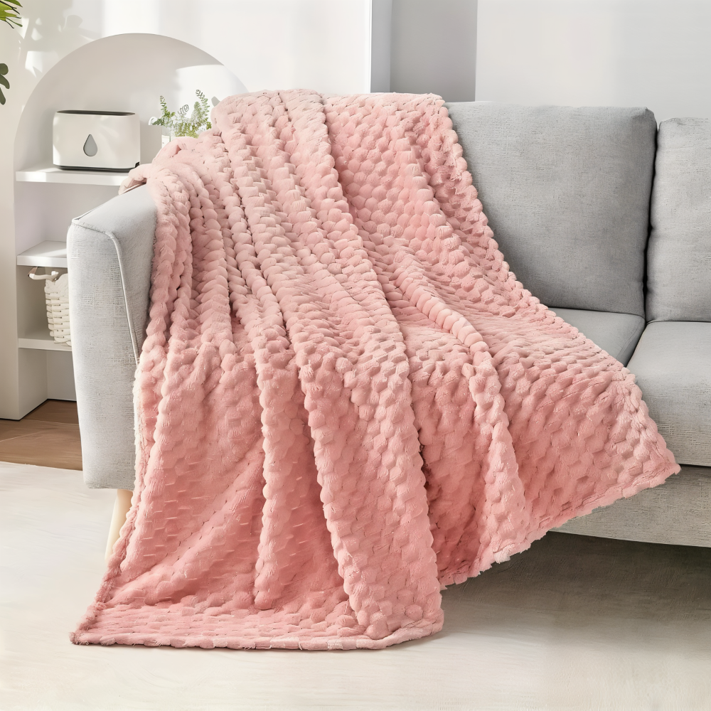 ThermaLuxe Plaid – Couverture en Velours Épais au Design Élégant pour une Chaleur Maximale