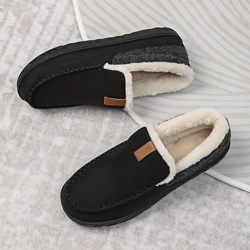 FLEECYFEET - Chaussons en laine de mouton chaude conçus pour un confort ultime en hiver, douceur et confort à la maison