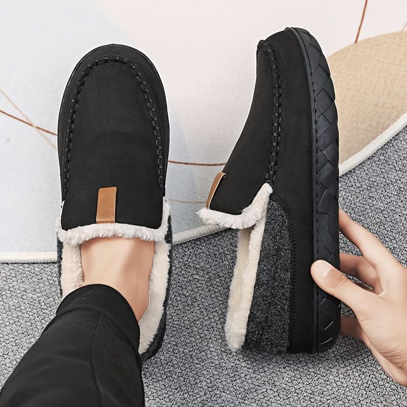 FLEECYFEET - Chaussons en laine de mouton chaude conçus pour un confort ultime en hiver, douceur et confort à la maison