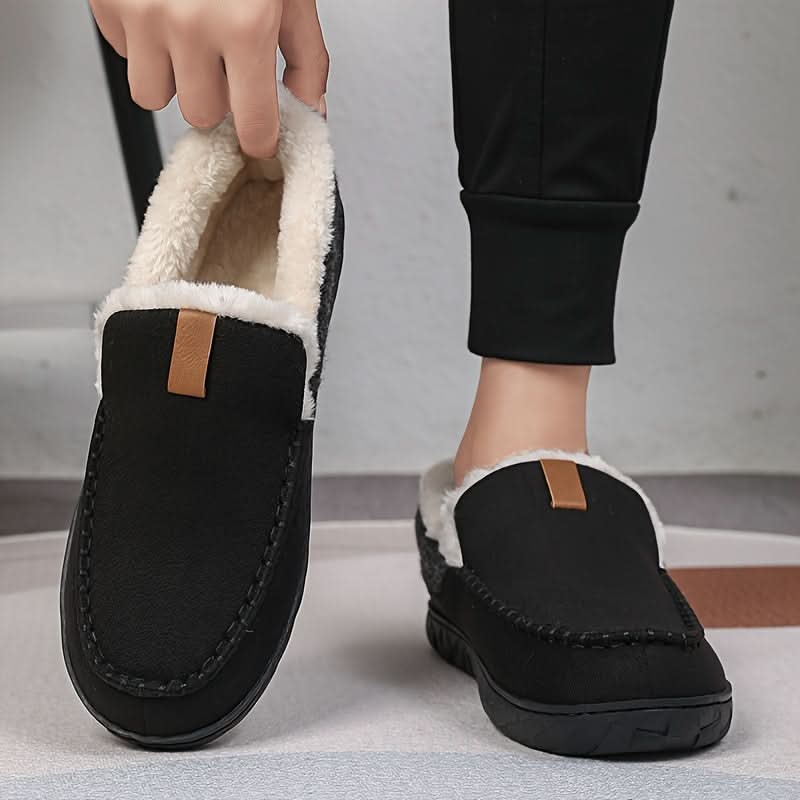 FLEECYFEET - Chaussons en laine de mouton chaude conçus pour un confort ultime en hiver, douceur et confort à la maison