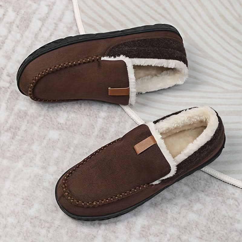 FLEECYFEET - Chaussons en laine de mouton chaude conçus pour un confort ultime en hiver, douceur et confort à la maison