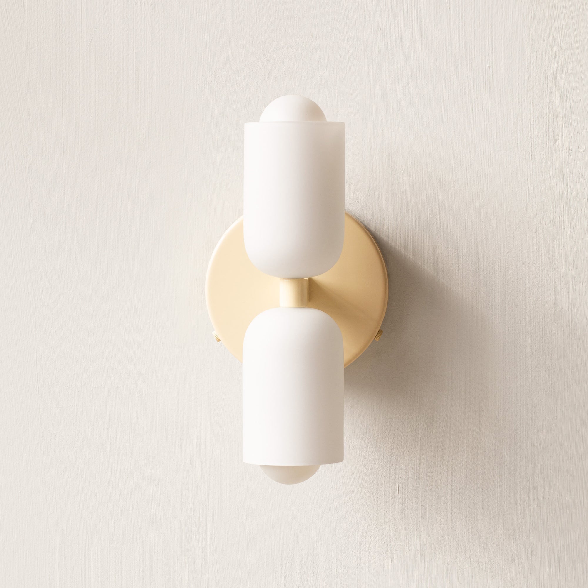Applique Murale Double Crème - Lumières Murales Modernes pour Espaces Élégants