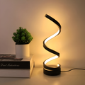CurvaLume - Lampe de Bureau au Design Spiralé Élégant - 3 Couleurs Lampe de Bureau Réglable