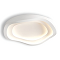 Lumivara Plafonnier – Plafonnier LED Blanc Dimmable avec Design Minimaliste Courbé