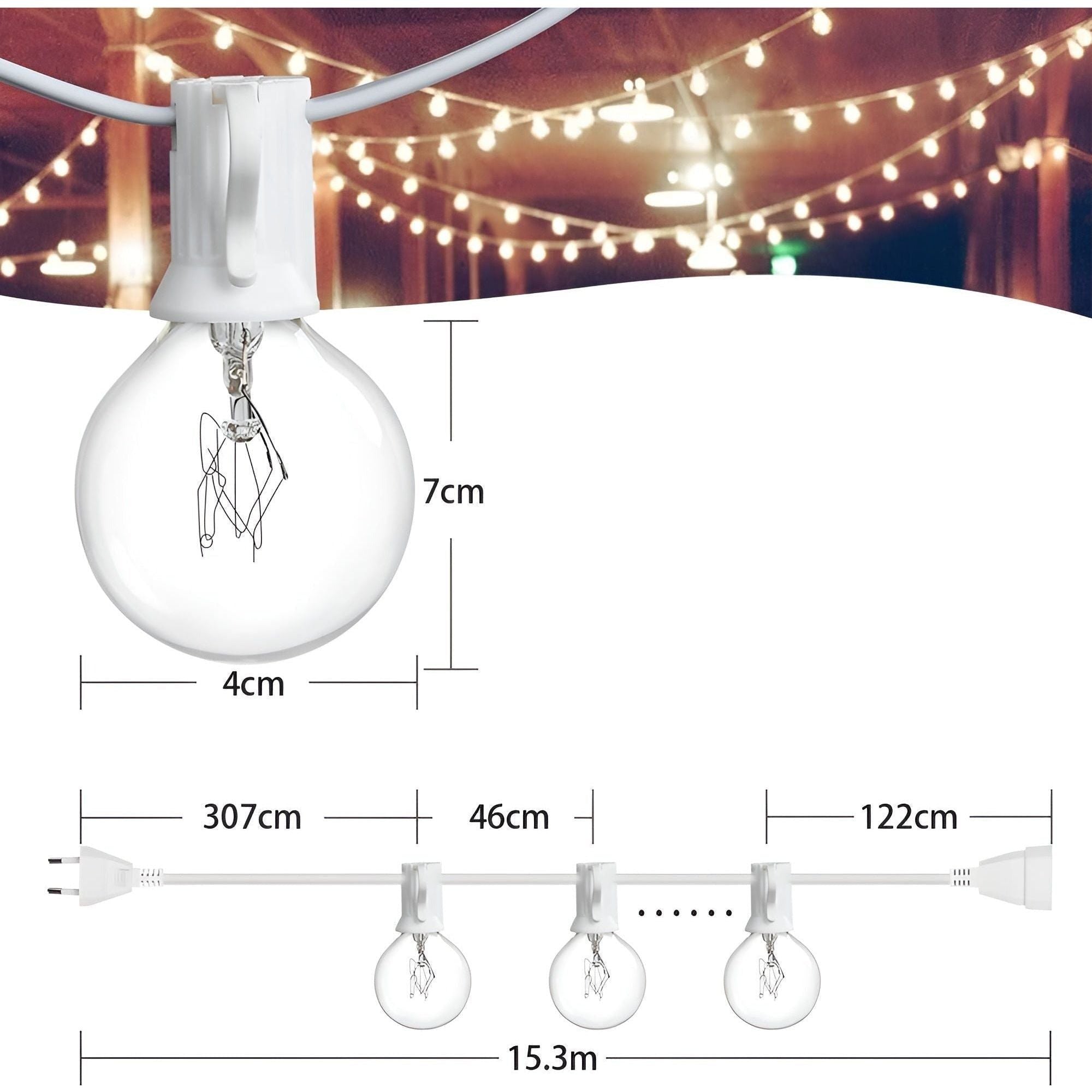 FairyFlicker Guirlandes lumineuses - Éclairage de terrasse luxueux avec protection étanche | Karnz