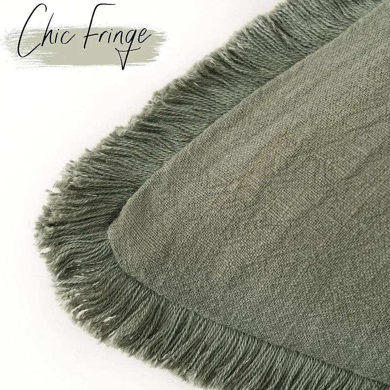 Housse de coussin élégante en coton-lin pour une décoration stylée