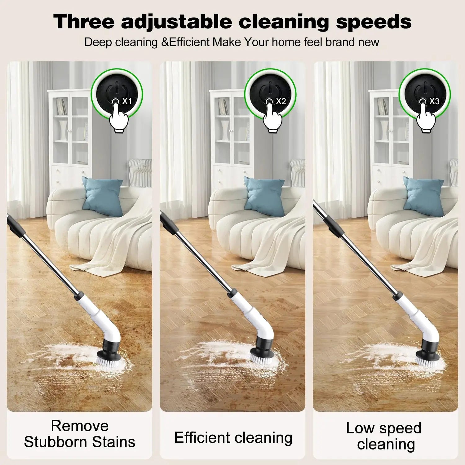 SCRUBIXA – Brosse rotative rechargeable pour un nettoyage rapide et efficace