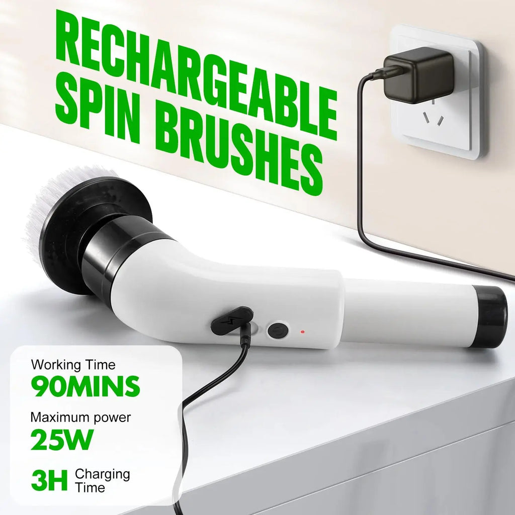 SCRUBIXA – Brosse rotative rechargeable pour un nettoyage rapide et efficace