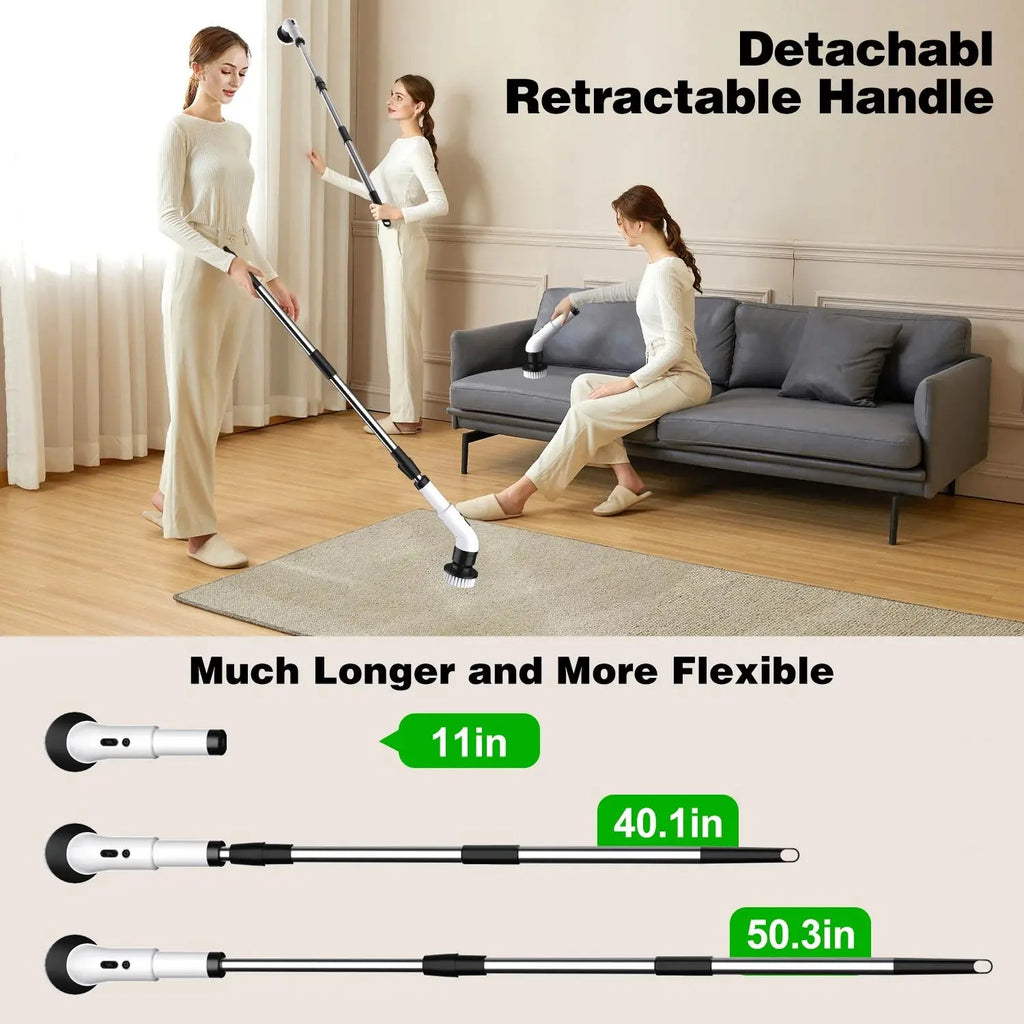 SCRUBIXA – Brosse rotative rechargeable pour un nettoyage rapide et efficace