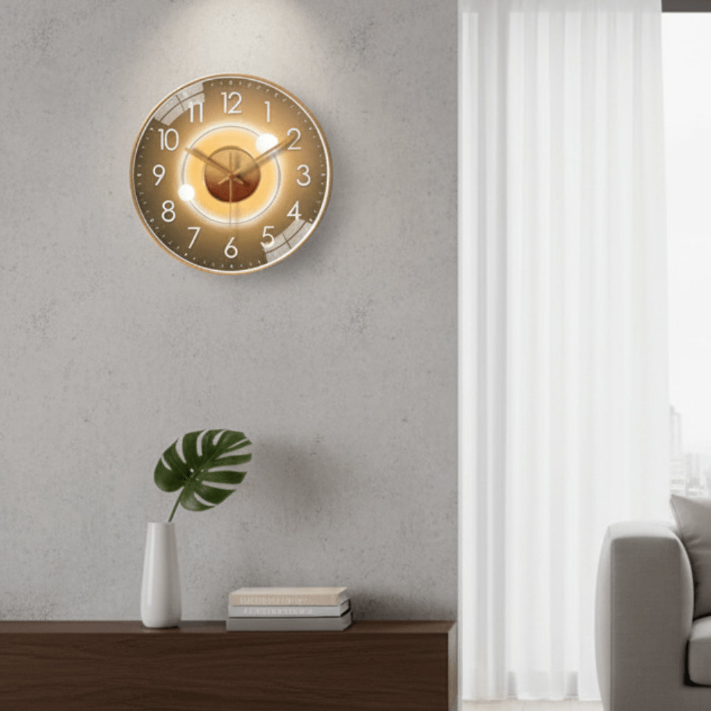 TICKLESS – Horloge murale silencieuse avec un cadran minimaliste et une finition élégante