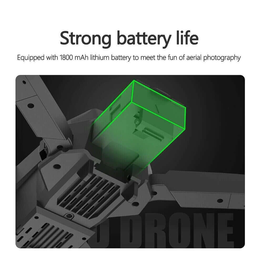 Skanto | avec Caméra Noire 4K Caméra HD Professionnelle WIFI FPV RC Quadcopter Hélicoptère Pliable