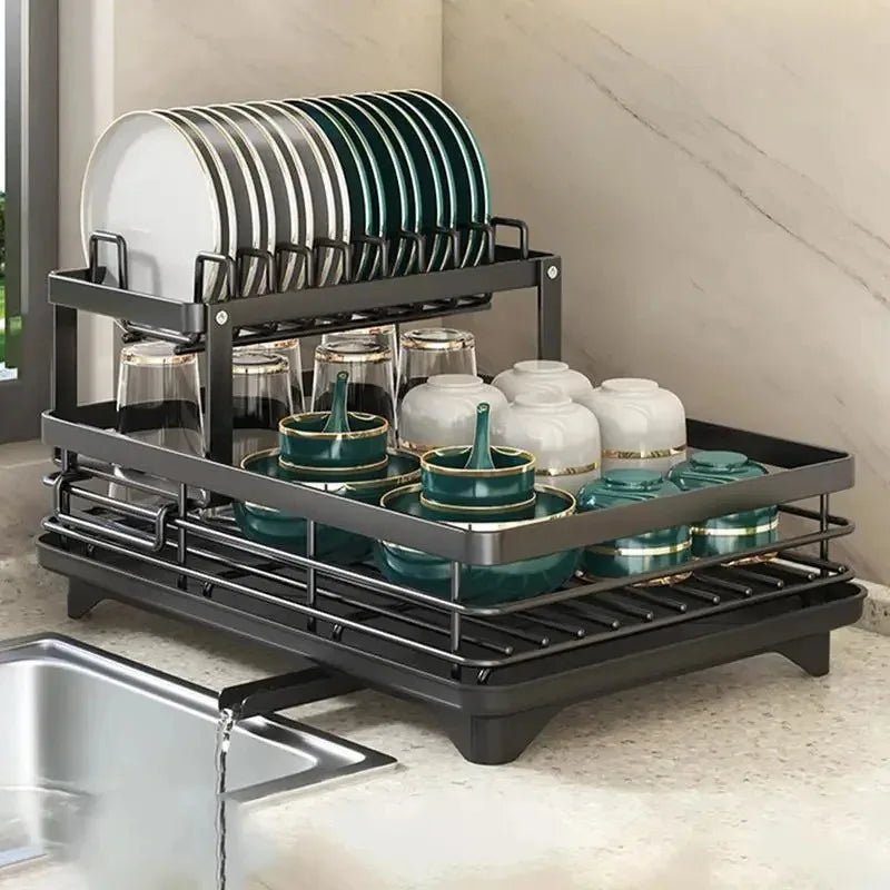 KITCHENFORM – Égouttoir pliable en acier inoxydable, design compact pour cuisines modernes