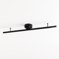 Rail d'éclairage suspendu rotatif 360° pour lampes suspendues et projecteurs