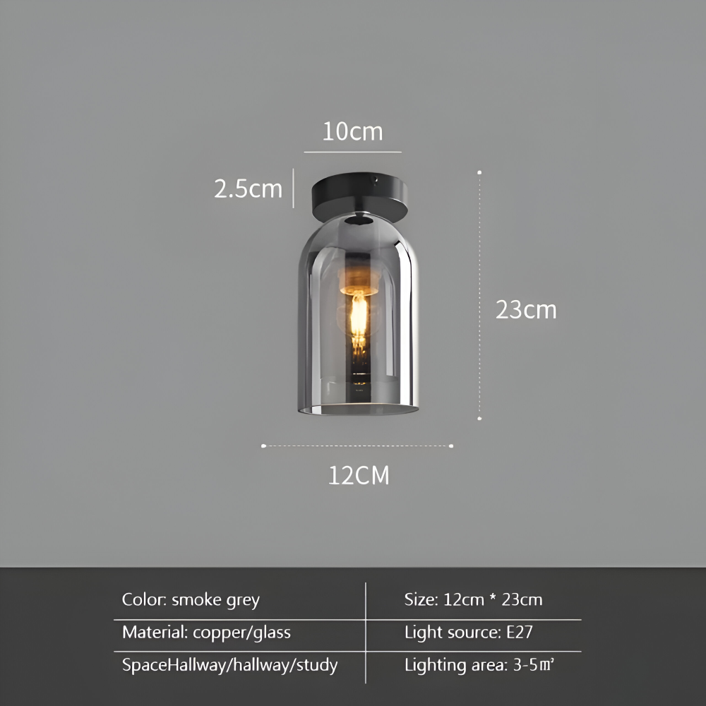 Plafonnier LED DecoRound en verre – noir et or – en 3 finitions