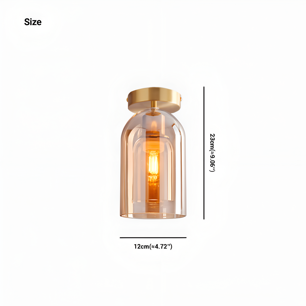 Plafonnier LED DecoRound en verre – noir et or – en 3 finitions
