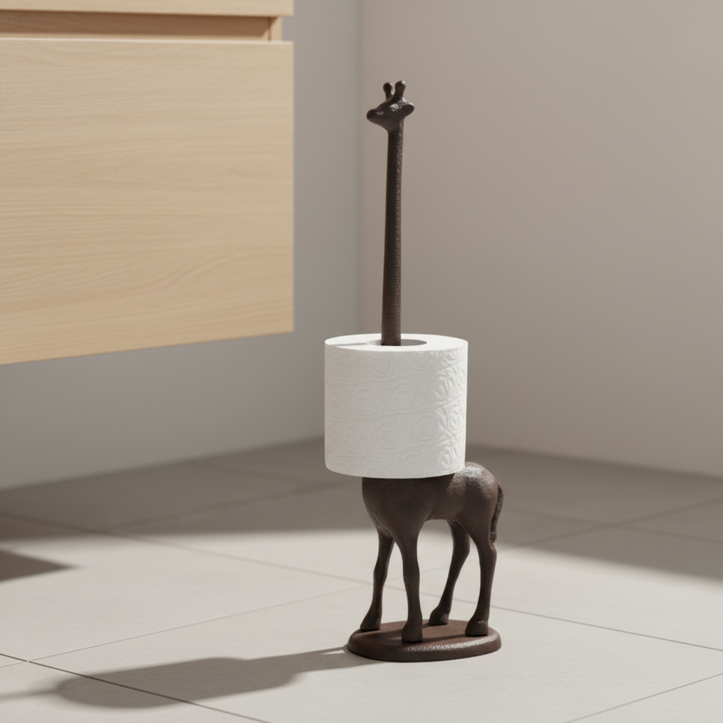 Support décoratif pour serviettes en forme d'animal - Giraffino