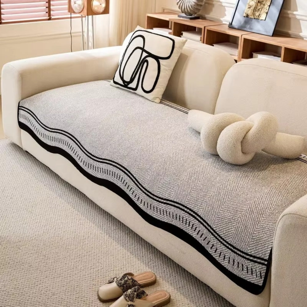 Housse de Canapé Antidérapante Modern Wave