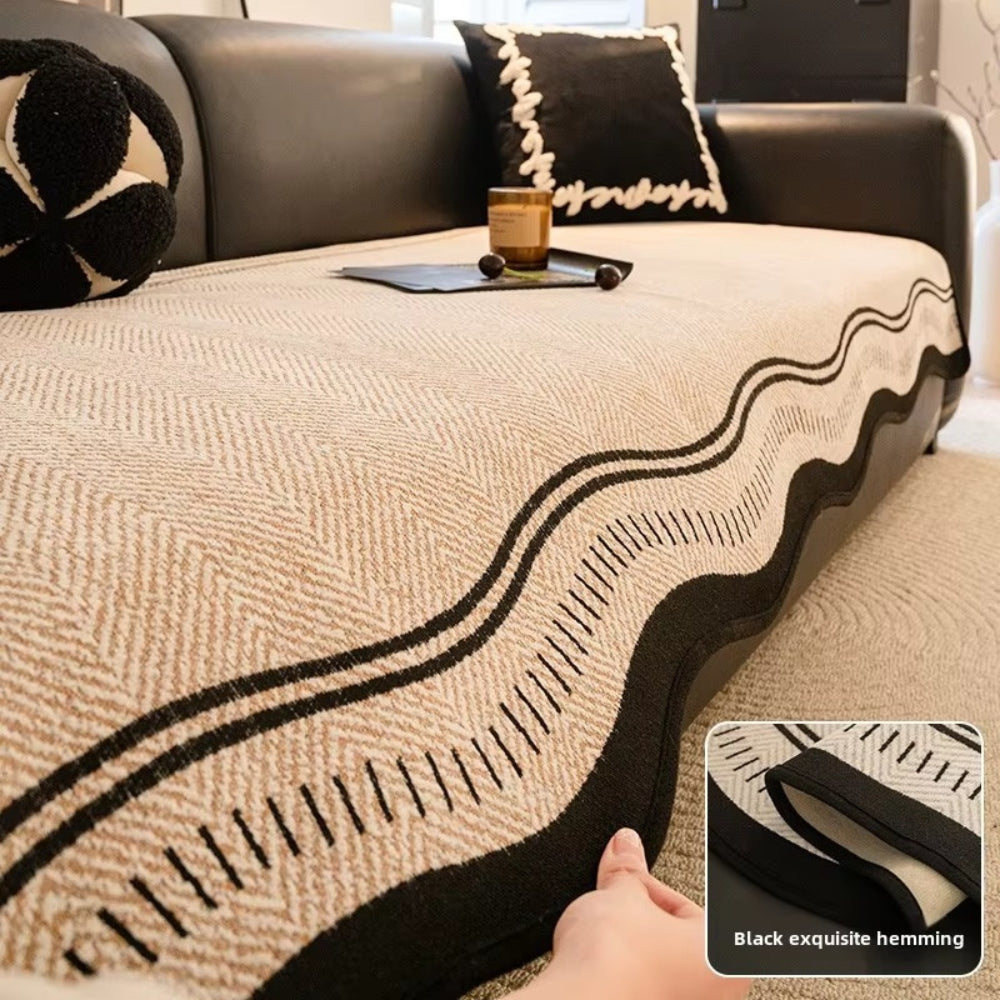 Housse de Canapé Antidérapante Modern Wave