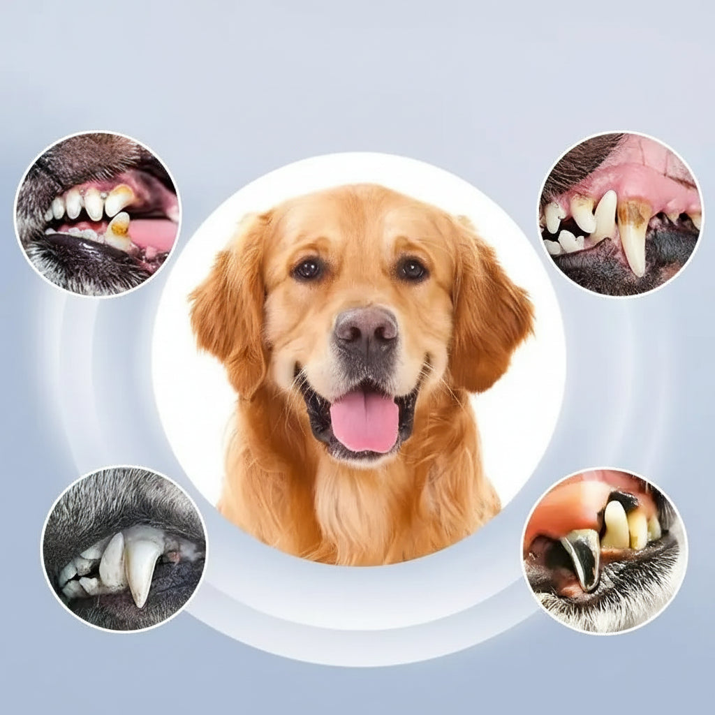 ORALPAW - Appareil de Nettoyage Ultrasonique Avancé des Dents pour Animaux avec 5 Niveaux de Soins