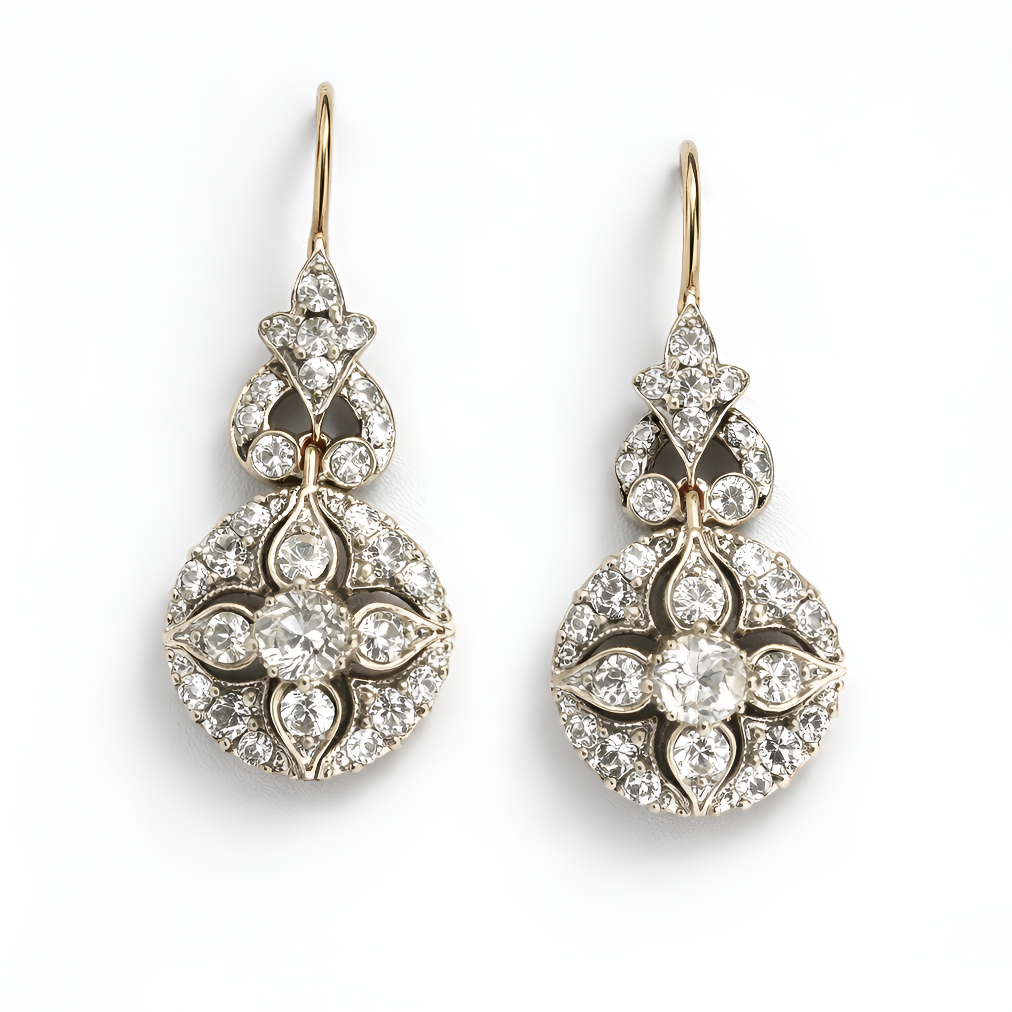 Charlotte - Boucles d'oreilles vintage en diamant