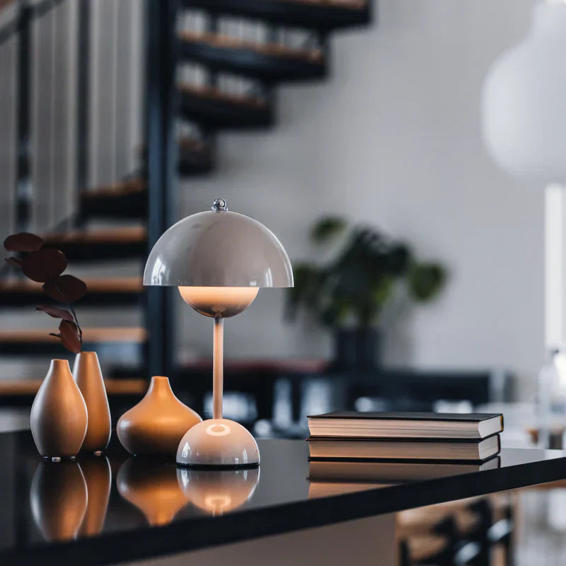 Le Refuge – Lampe de Table Sans Fil Dimmable avec Design Élégant de Pot de Fleurs