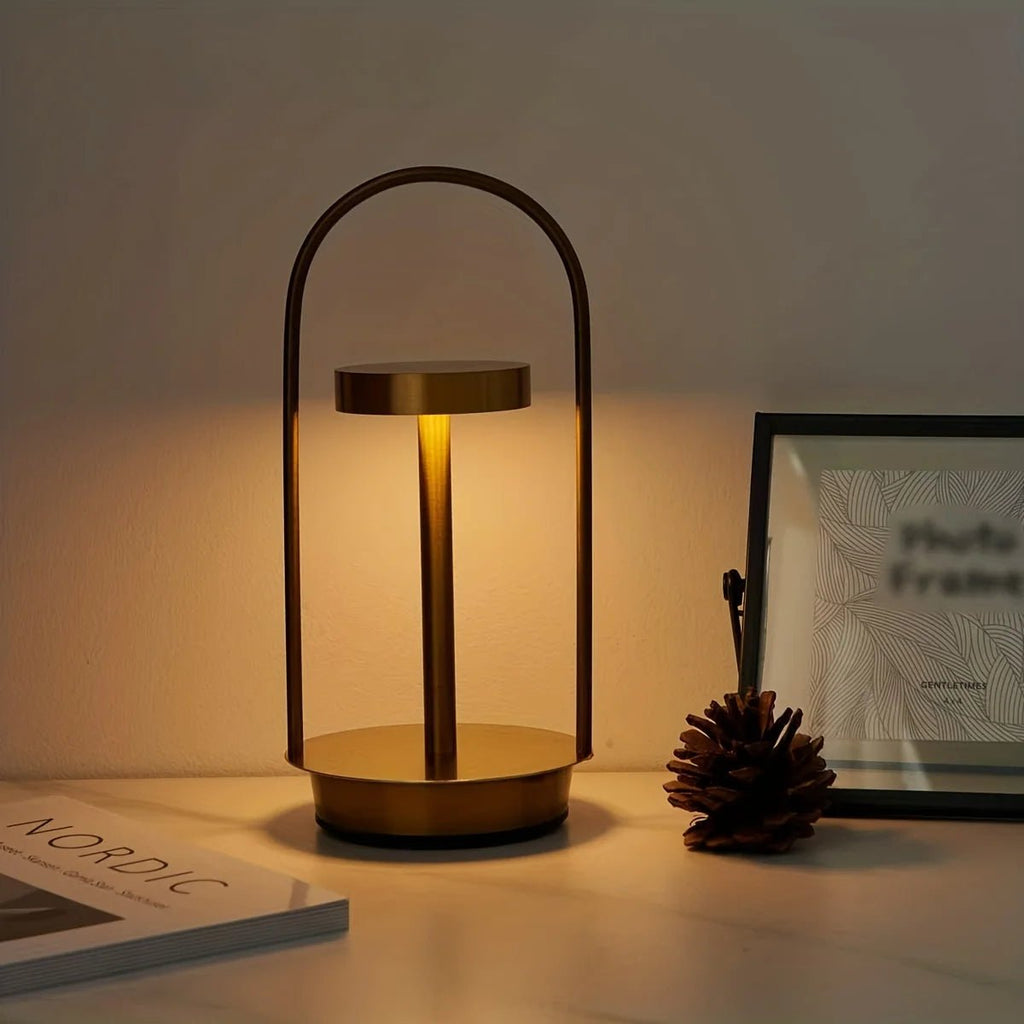 Lampe de table LED dimmable avec chargement USB – design moderne