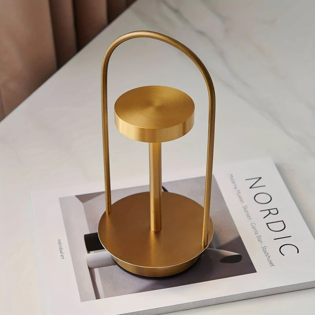 Lampe de table LED dimmable avec chargement USB – design moderne