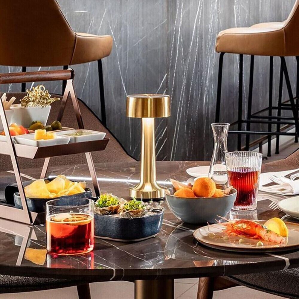 Lampe de table LED dimmable – lampe sans fil pour café, restaurant et maison