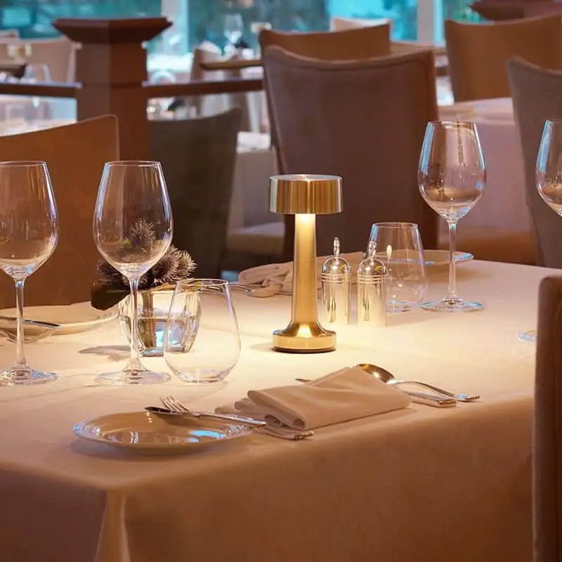 Lampe de table LED dimmable – lampe sans fil pour café, restaurant et maison