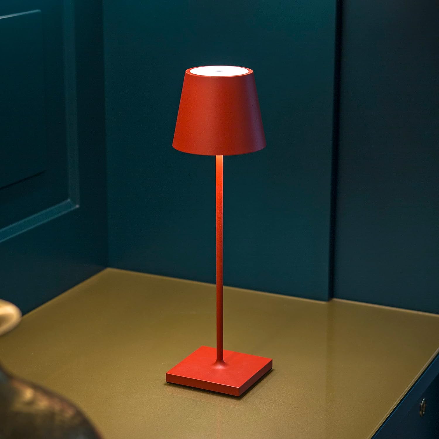 Lampe de table LED dimmable – lampe sans fil avec touch et USB-C (38 cm)