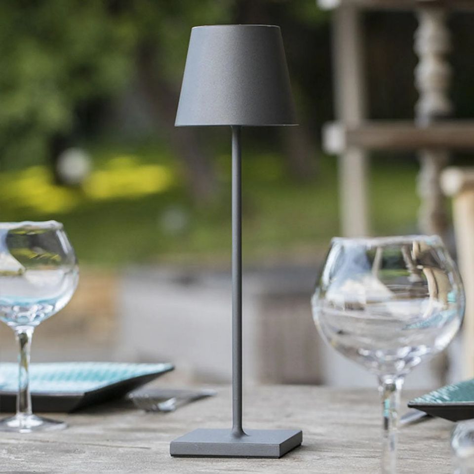 Lampe de table LED dimmable – lampe sans fil avec touch et USB-C (38 cm)