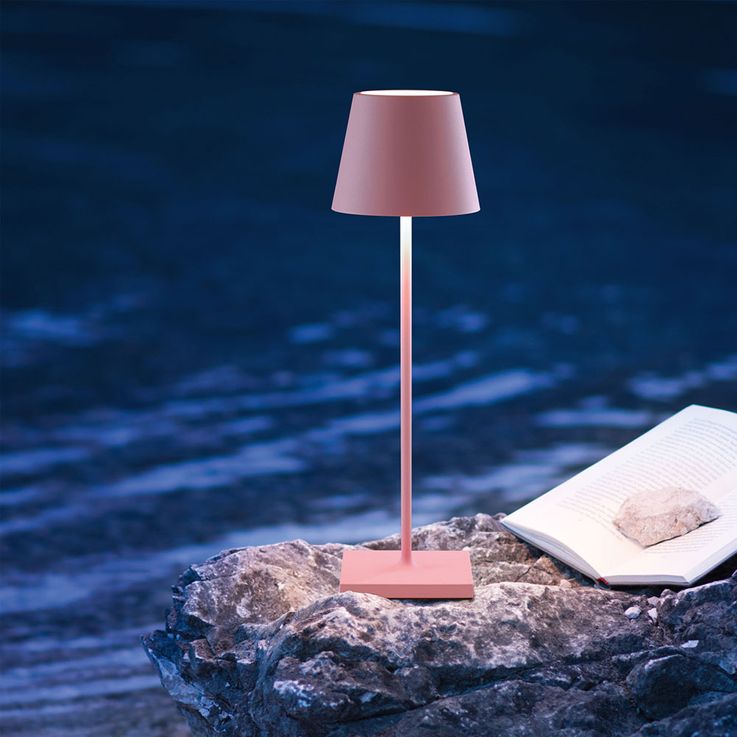 Lampe de table LED dimmable – lampe sans fil avec touch et USB-C (38 cm)