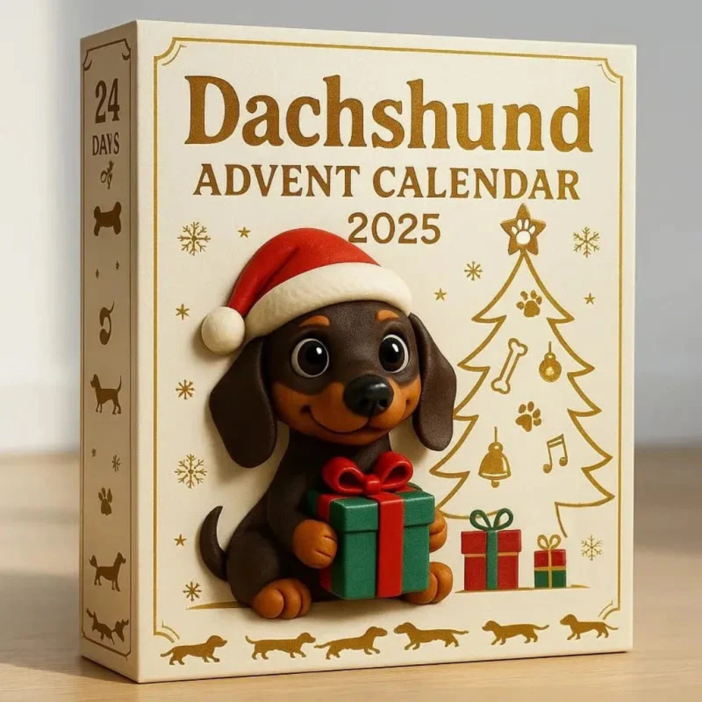 Calendrier de l'Avent pour Chiens - Ensemble de Figurines de Noël Collectionnables
