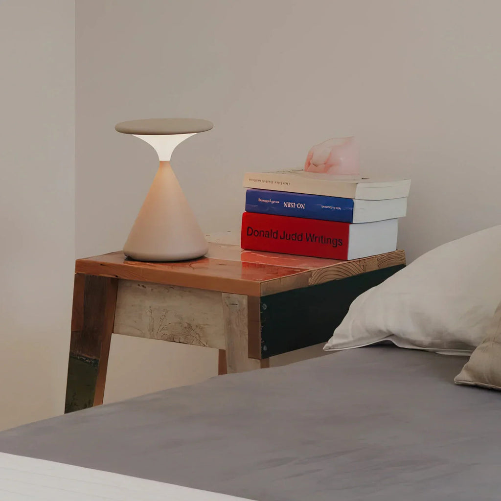 Lampe de table sans fil avec design en sablier – lampe LED dimmable