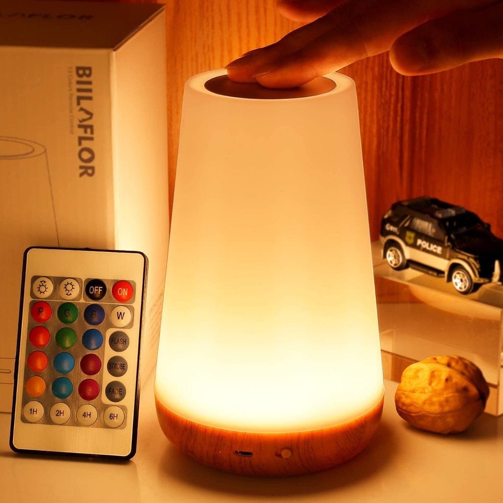 Lampe de table LED portable avec toucher et dimmable
