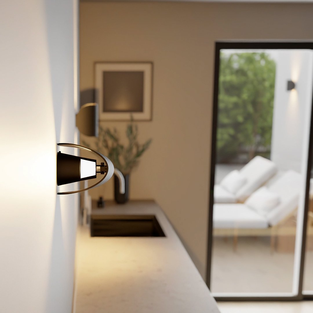 Leif – Applique Murale LED Orientable | Éclairage Flexible pour Intérieur & Extérieur IP65
