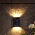 Appliques solaires extérieures LED avec émission de lumière haut/bas