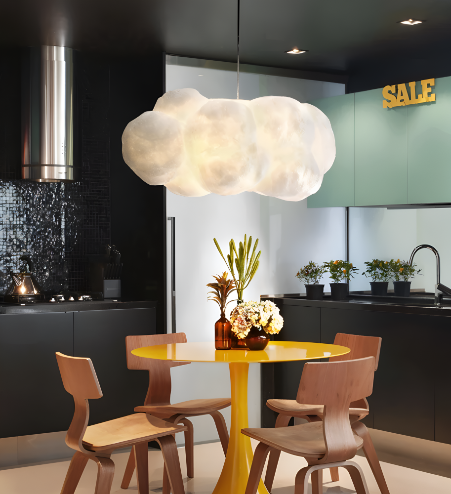 Lampe suspendue en forme de nuage pour chambre d'enfant – lampe de plafond rêveuse