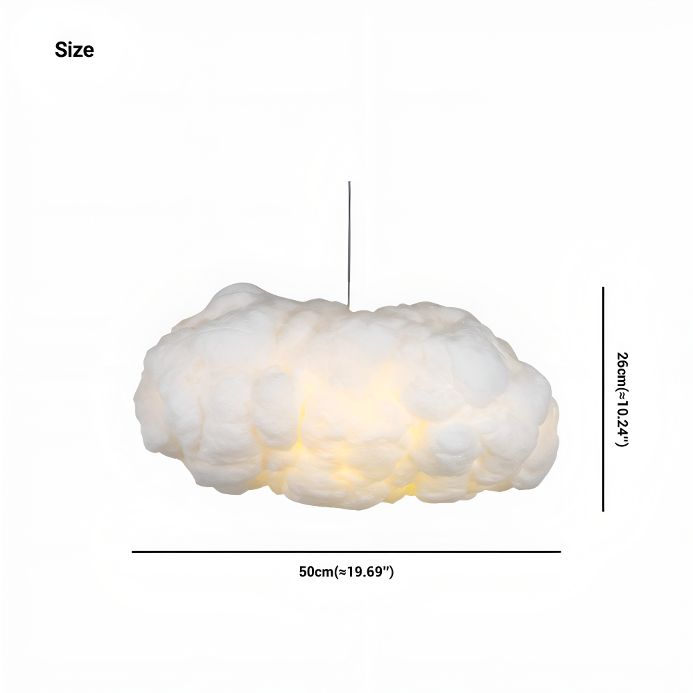 Lampe suspendue en forme de nuage pour chambre d'enfant – lampe de plafond rêveuse