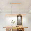 Lampe suspendue linéaire en bois LED Gindo