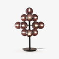 Lampe de table en métal et en verre – design élégant avec un abat-jour en forme de grappe de raisin