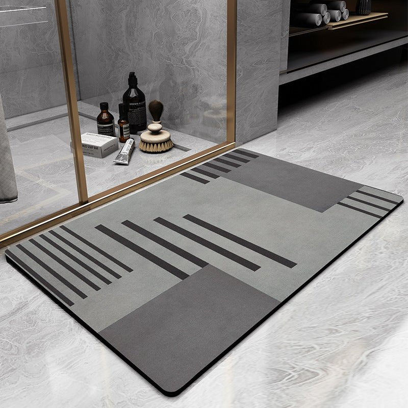 DryWave – Tapis de Salle de Bain à Séchage Rapide avec Antidérapant et Confort Doux
