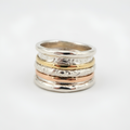 Valérie - Bague au design bicolore classique
