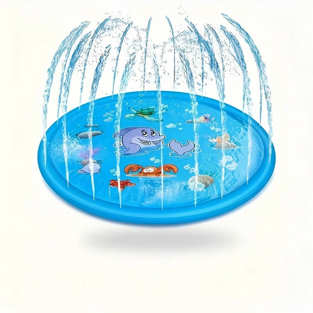 BASSIN SPLASHPAWS – Bassin de Bain pour Animaux de Compagnie en Plein Air avec Système de Spray