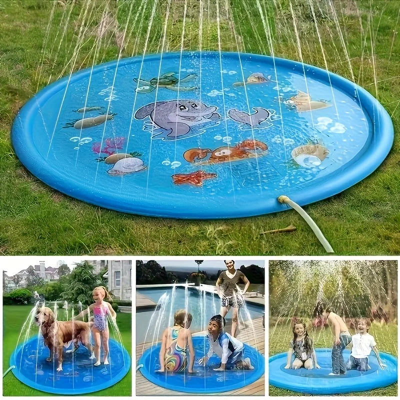 BASSIN SPLASHPAWS – Bassin de Bain pour Animaux de Compagnie en Plein Air avec Système de Spray