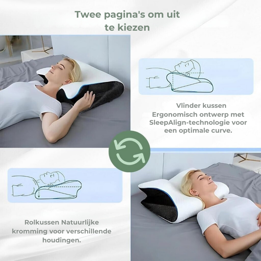 DreamAlign Oreiller Orthopédique – Oreiller de Luxe en Mémoire de Forme pour Douleurs Cervicales & Toutes les Positions de Sommeil